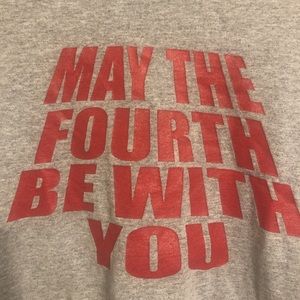Gray May the fourth be with you Star Wars shirt.